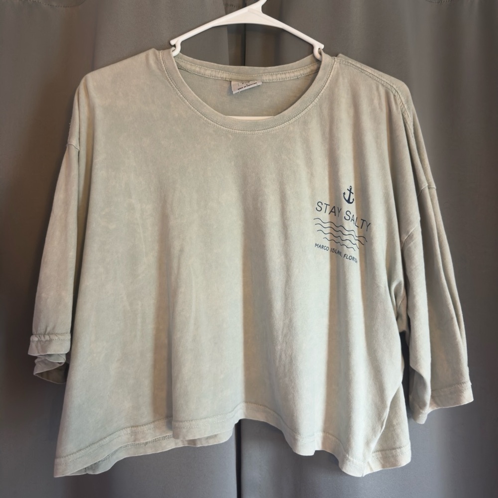 Stay Salty Cropped Top - Picture 1 of 2